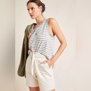 Frye x Anthropologie Pascale Paperbag Waisted Shorts Size 27